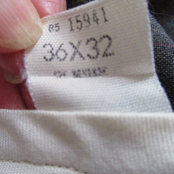 Vintage Imperial by Haggar Mens gray striped suit - Picture 14 of 15